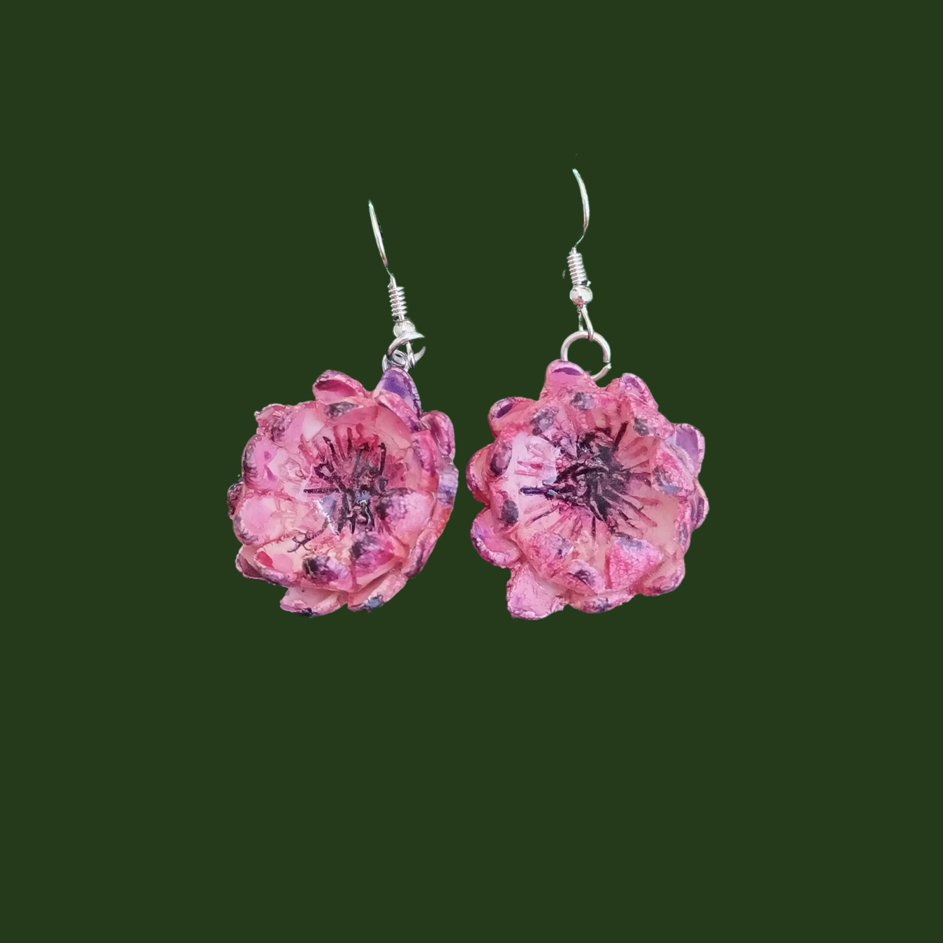 Dark Protea Earrings