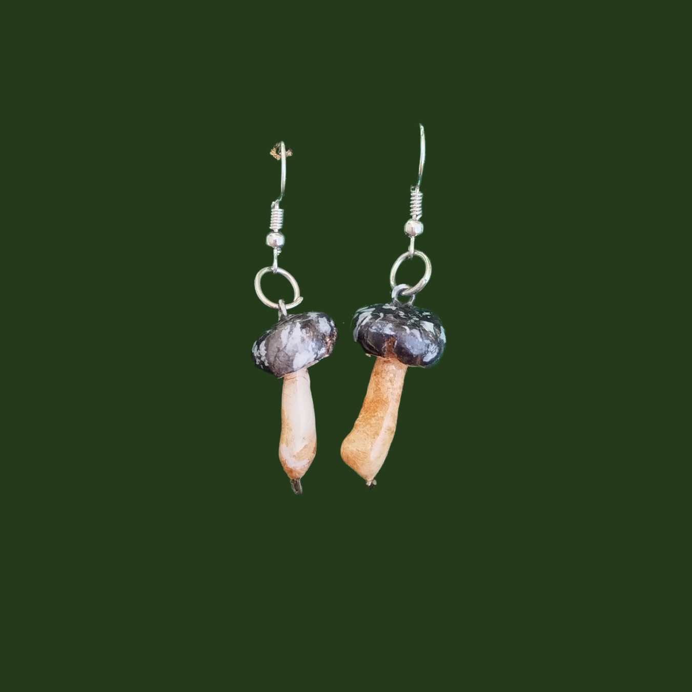 Black Mushroom earrings