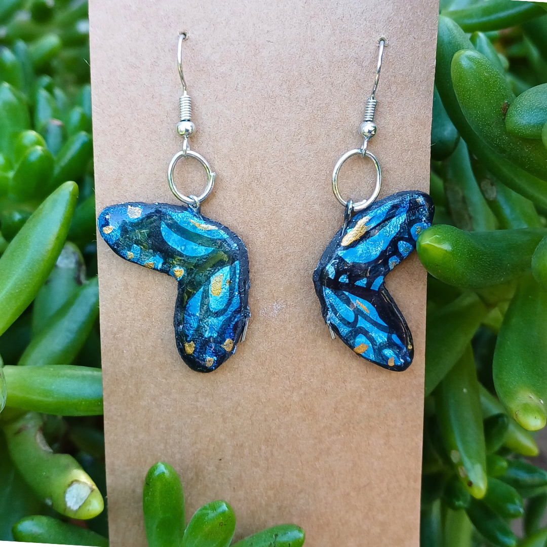 Butterfly wing earrings