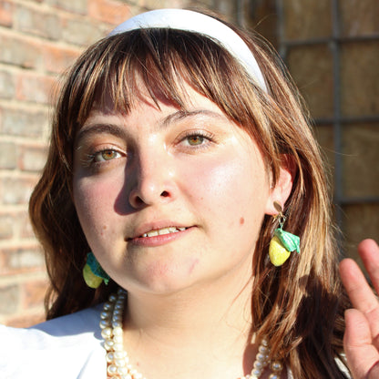 Lemon drop fruit earrings